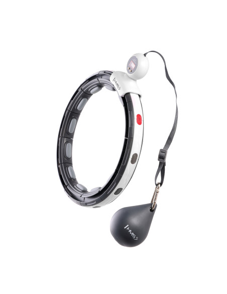 HULA HOOP SCHWARZ MIT MAGNET, GEWICHT UND ZÄHLER HMS