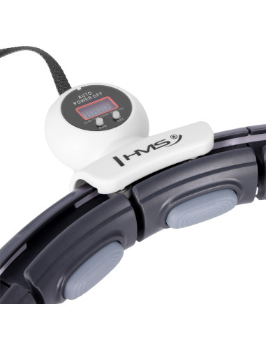 HULA HOOP SCHWARZ MIT MAGNET, GEWICHT UND ZÄHLER HMS