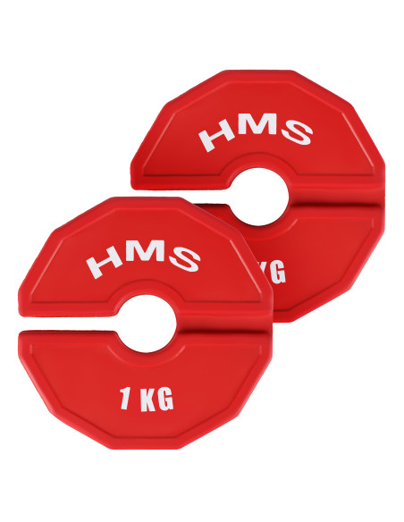 (2 X 1 KG) KLEMMGEWICHT FÜR KRAFT- UND FITNESSGERÄTE 2 X 1 KG HMS