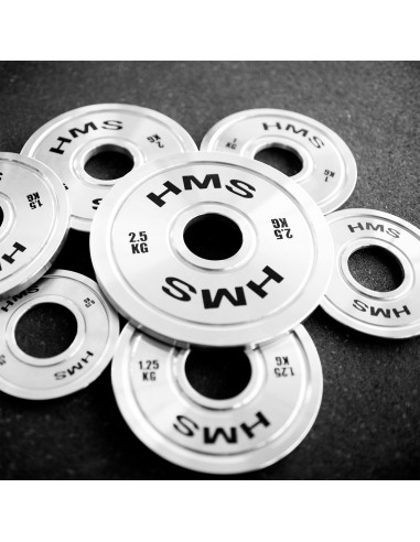 KALIBRIERTE OLYMPISCHE STAHLGEWICHTSSCHEIBE 2,5 KG HMS