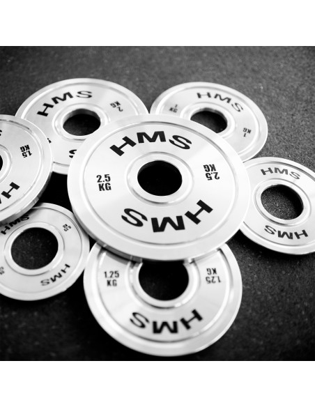 KALIBRIERTE OLYMPISCHE STAHLGEWICHTSSCHEIBE 2,5 KG HMS