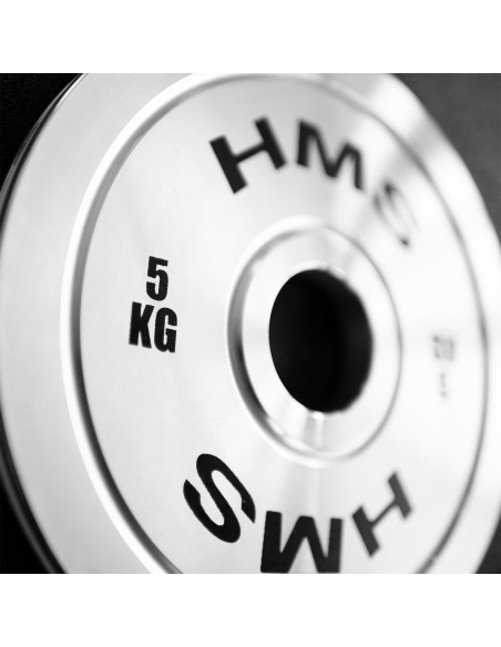 KALIBRIERTE OLYMPISCHE STAHLGEWICHTSSCHEIBE 5 KG HMS