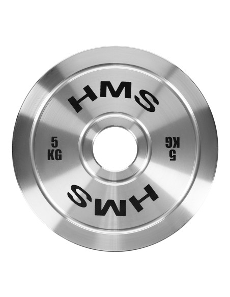 KALIBRIERTE OLYMPISCHE STAHLGEWICHTSSCHEIBE 5 KG HMS