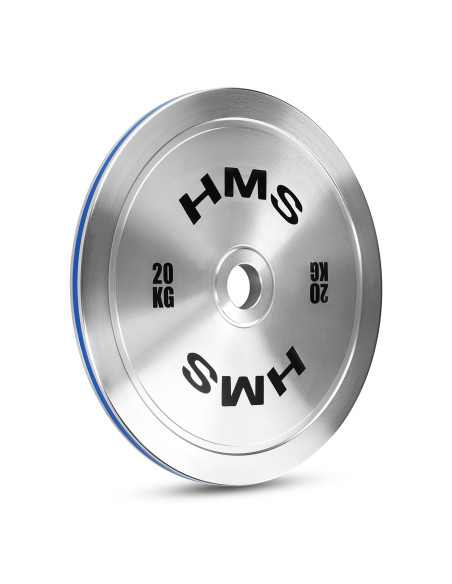 KALIBRIERTE OLYMPISCHE STAHLGEWICHTSSCHEIBE 20 KG HMS