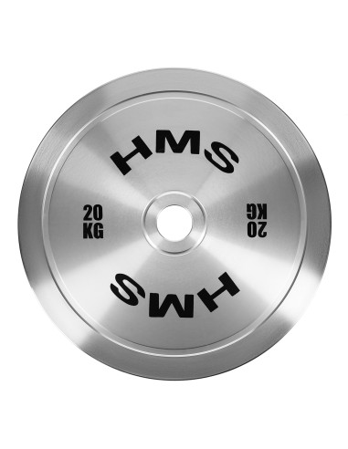 KALIBRIERTE OLYMPISCHE STAHLGEWICHTSSCHEIBE 20 KG HMS