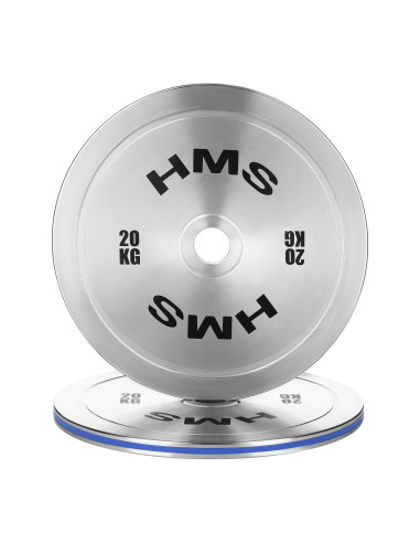 KALIBRIERTE OLYMPISCHE STAHLGEWICHTSSCHEIBE 20 KG HMS