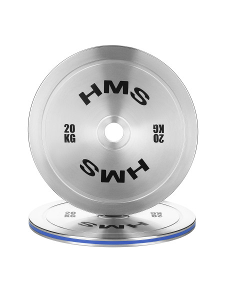 KALIBRIERTE OLYMPISCHE STAHLGEWICHTSSCHEIBE 20 KG HMS
