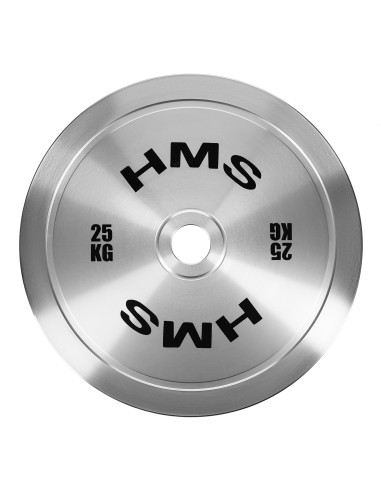 KALIBRIERTE OLYMPISCHE STAHLGEWICHTSSCHEIBE 25 KG HMS