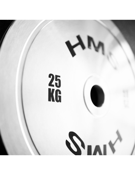 KALIBRIERTE OLYMPISCHE STAHLGEWICHTSSCHEIBE 25 KG HMS