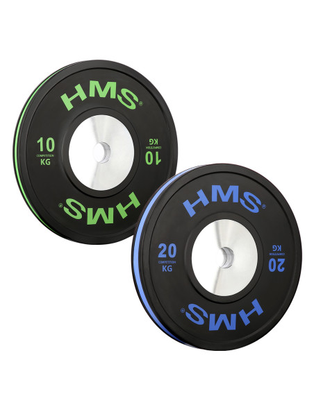 BUMPER OLYMPISCHE GEWICHTSSCHEIBE 20 KG HMS