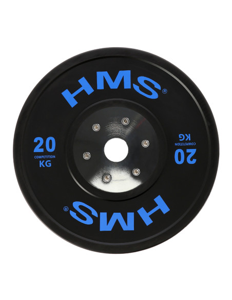 BUMPER OLYMPISCHE GEWICHTSSCHEIBE 20 KG HMS
