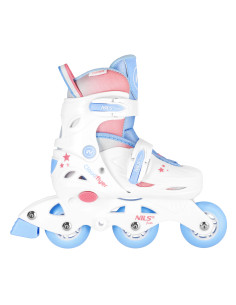 INLINE-SKATES 3-IN-1 THREE STEPS MIT ROLLERSKATES WEISS GR. XS (26–29) NILS FUN 2