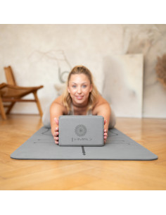 YOGA-BLOCK GRAU HMS
