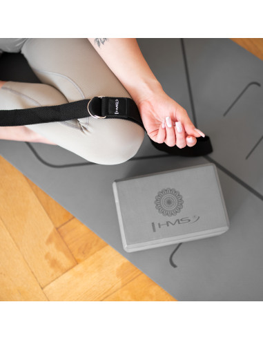 YOGA-BLOCK GRAU HMS