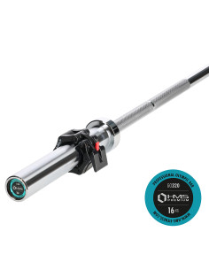 OLYMPIA-LANGSTANGE 14,8 KG 1830 MM HMS MIT VERSCHLÜSSEN LOCK JAW BLACK 2