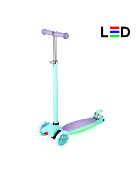 LED KINDER-SCOOTER LILA NILS FUN