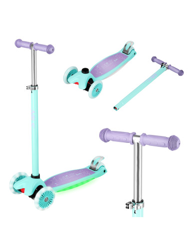 LED KINDER-SCOOTER LILA NILS FUN