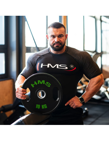 (2 X 10 KG) GUMMIERTE OLYMPISCHE GEWICHTSSCHEIBE 2 X 10 KG HMS