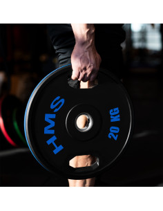 (2 X 20 KG) GUMMIERTE OLYMPISCHE GEWICHTSSCHEIBE 2 X 20 KG HMS 2