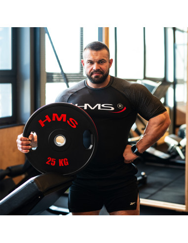 (2 X 25 KG) GUMMIERTE OLYMPISCHE GEWICHTSSCHEIBE 2 X 25 KG HMS