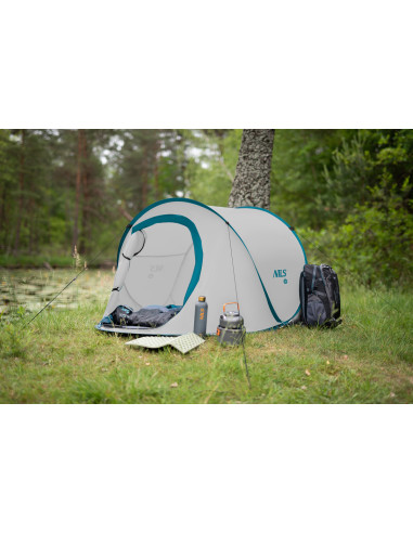 CAMPINGZELT SELBSTAUFBAUEND GRAU NILS CAMP