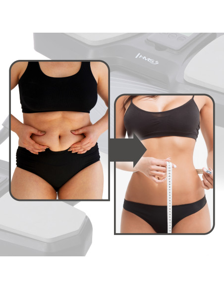 BLACK AUTOMATISCHES ABS-ROLLE MIT STÜTZE FÜR BAUCHMUSKELTRAINING HMS