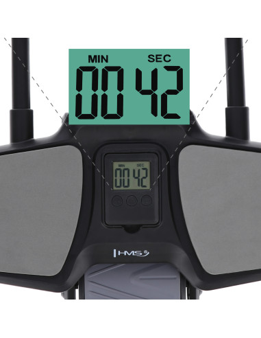 BLACK AUTOMATISCHES ABS-ROLLE MIT STÜTZE FÜR BAUCHMUSKELTRAINING HMS