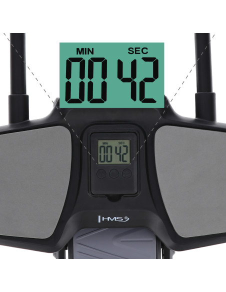 BLACK AUTOMATISCHES ABS-ROLLE MIT STÜTZE FÜR BAUCHMUSKELTRAINING HMS