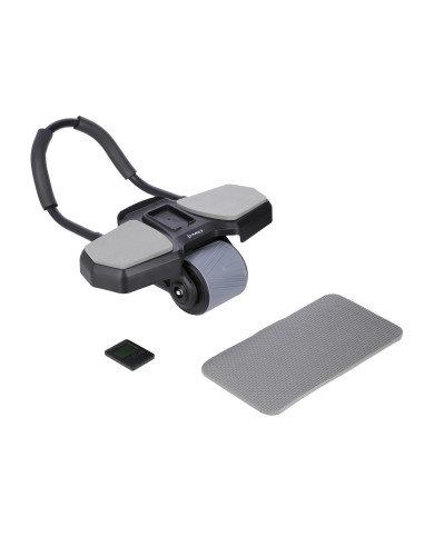 BLACK AUTOMATISCHES ABS-ROLLE MIT STÜTZE FÜR BAUCHMUSKELTRAINING HMS