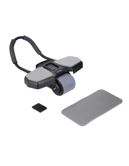 BLACK AUTOMATISCHES ABS-ROLLE MIT STÜTZE FÜR BAUCHMUSKELTRAINING HMS