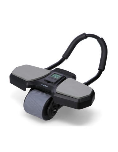 BLACK AUTOMATISCHES ABS-ROLLE MIT STÜTZE FÜR BAUCHMUSKELTRAINING HMS