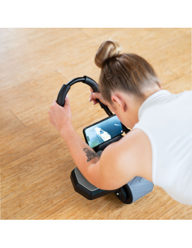 BLACK AUTOMATISCHES ABS-ROLLE MIT STÜTZE FÜR BAUCHMUSKELTRAINING HMS