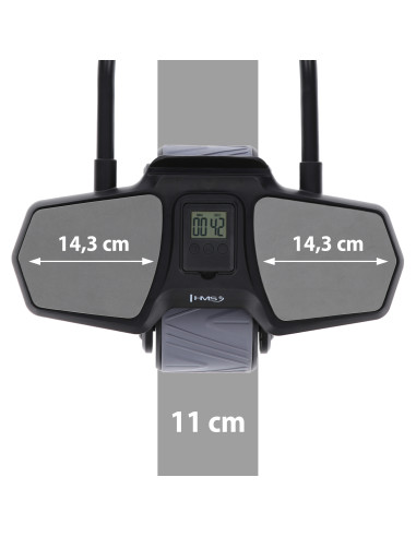 BLACK AUTOMATISCHES ABS-ROLLE MIT STÜTZE FÜR BAUCHMUSKELTRAINING HMS