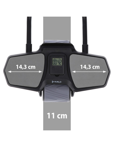 BLACK AUTOMATISCHES ABS-ROLLE MIT STÜTZE FÜR BAUCHMUSKELTRAINING HMS