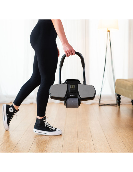 BLACK AUTOMATISCHES ABS-ROLLE MIT STÜTZE FÜR BAUCHMUSKELTRAINING HMS