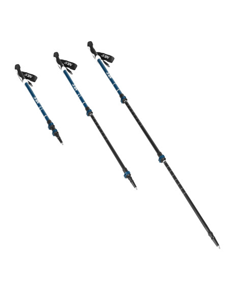 BLUE TREKKINGSTÖCKE ALUMINIUM NILS