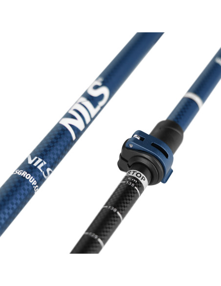 BLUE TREKKINGSTÖCKE ALUMINIUM NILS