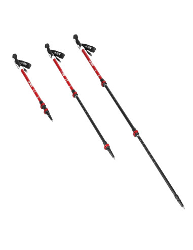 RED TREKKINGSTÖCKE ALUMINIUM NILS