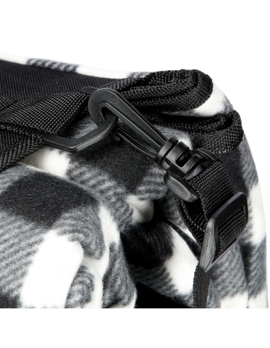 PICKNICKDECKE SCHWARZ-WEIß 200×200 CM PE + ALU NILS CAMP