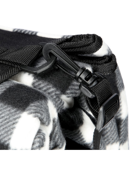 PICKNICKDECKE SCHWARZ-WEIß 200×200 CM PE + ALU NILS CAMP