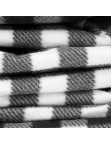 PICKNICKDECKE SCHWARZ-WEIß 200×200 CM PE + ALU NILS CAMP