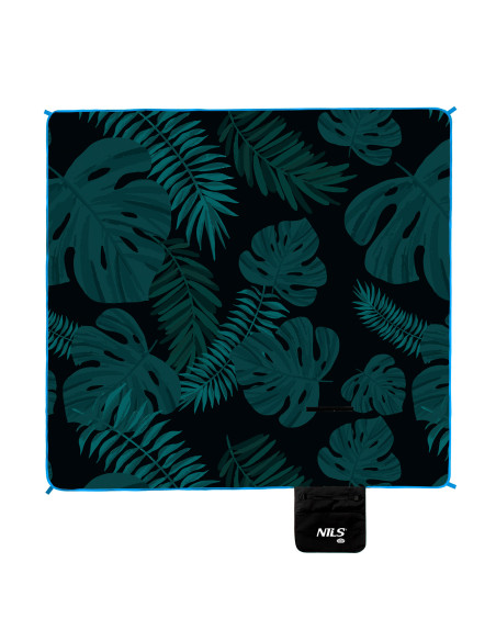 PICKNICKDECKE BLÄTTER 200×200 PE ALU NILS CAMP