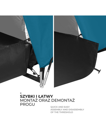 CAMPINGZELT BLAU-HELLGRAU HIGHLAND NILS CAMP