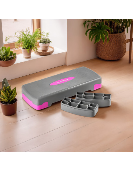 AEROBIC-STEPPBRETT GRAY/PINK HMS