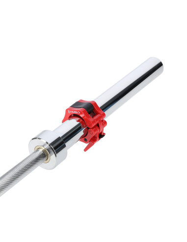 OLYMPISCHE LANGSTANGE 220 CM HMS MIT VERSCHLÜSSEN LOCK JAW BLACK