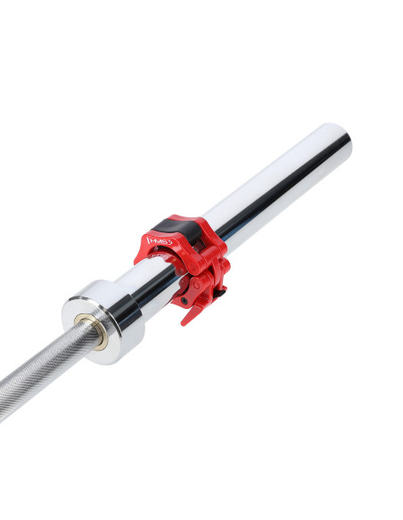 OLYMPISCHE LANGSTANGE 220 CM HMS MIT VERSCHLÜSSEN LOCK JAW BLACK