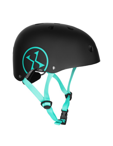 FAHRRADHELM SCHWARZ-BLAU GR. XS (48–52 CM) NILS EXTREME