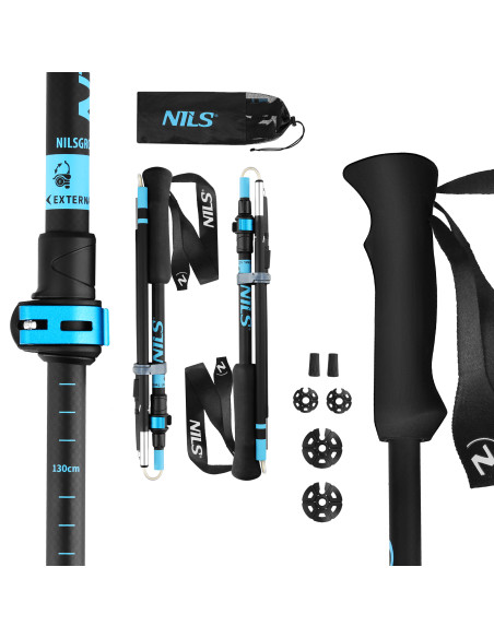 FALTBAR TREKKINGSTÖCKE NILS