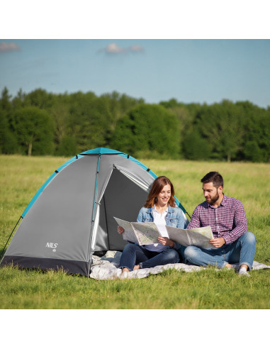 CAMPINGZELT GRAU NILS CAMP