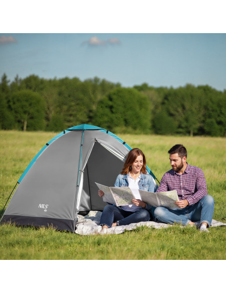 CAMPINGZELT GRAU NILS CAMP